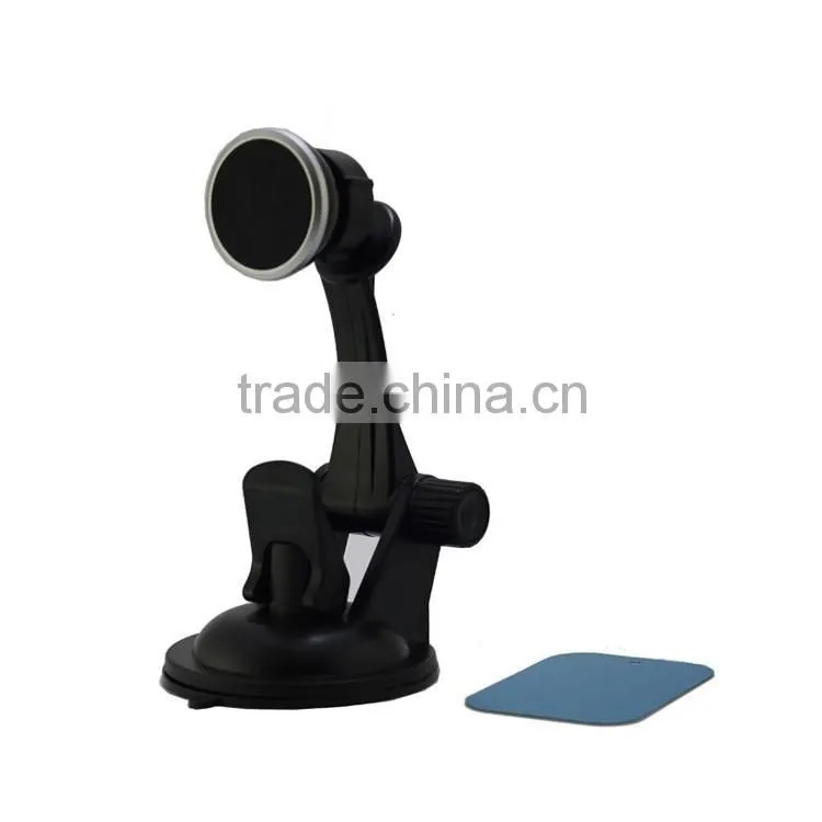 hands free universal magnetic mobile phone holder car windshield mount fully adjustable bracket for 3-5.7inch cell phone GPS PDA