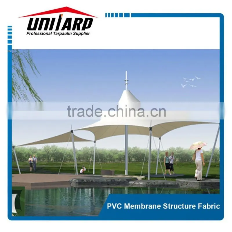Cable membrane tensile structure roof with PVC membrane