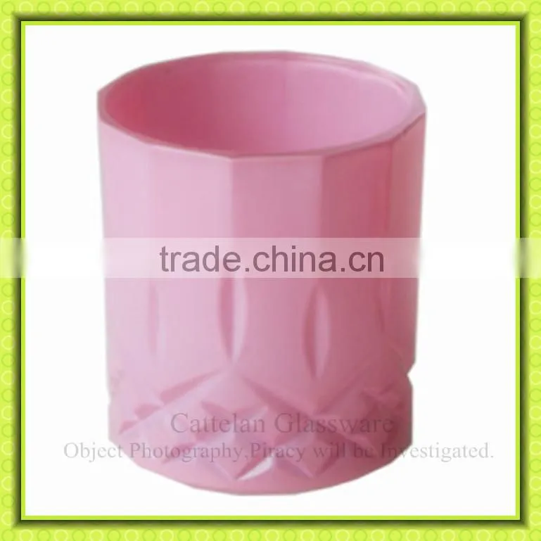 Tableware,pink colored glass vase