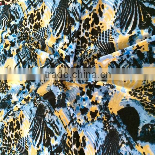 FDY customer printed polyester spandex fabric wholesale