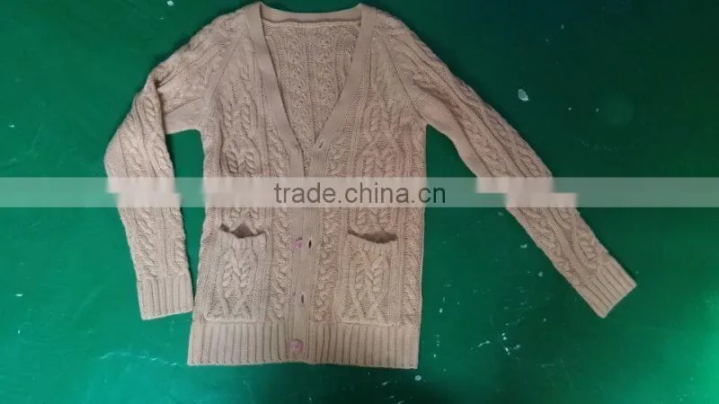 15JW0314 mens chenille cardigan sweater