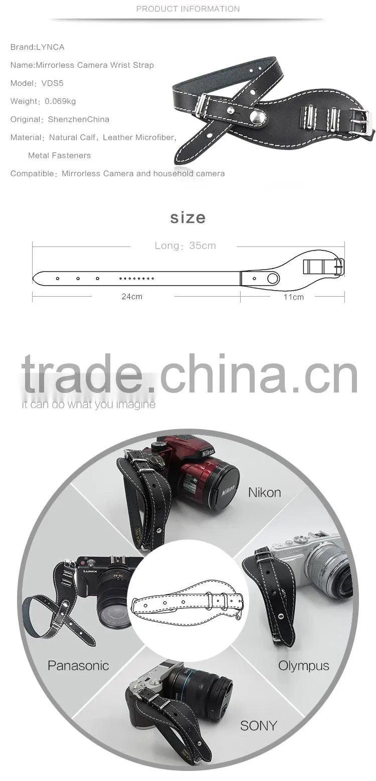 Wholesale Genuine Leather Mirrorless Camera Strap