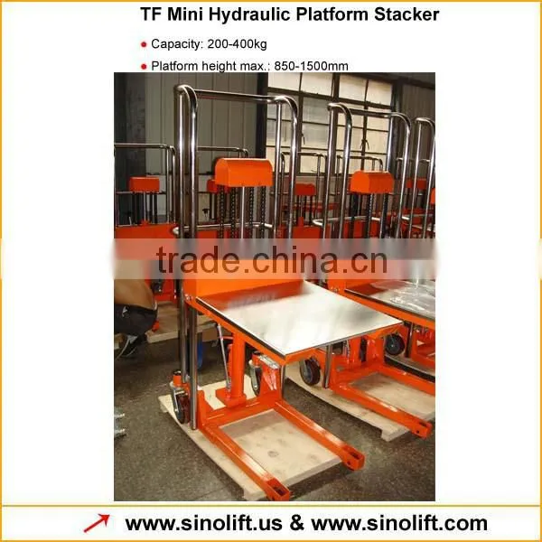 TF Mini Hydraulic Platform Stacker with CE Certificate