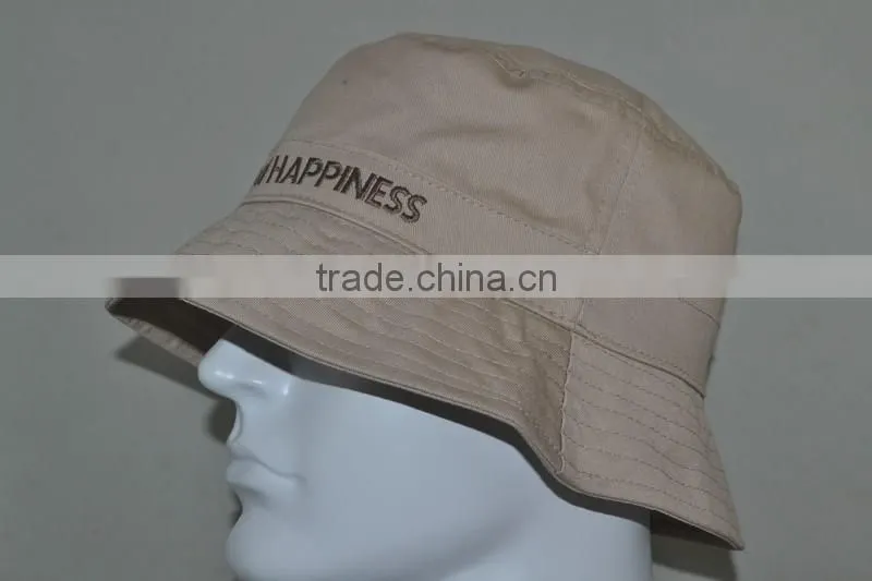 Guangzhou hat factory professional custom / 100% cotton/gray/bucket hat
