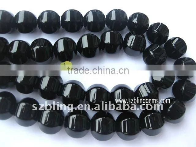 Wholesale beads natural black onyx gemstone jewelry