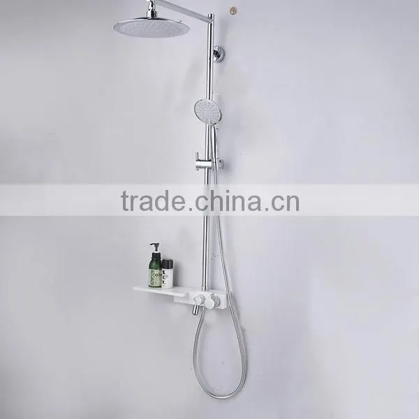 contemporary brass shower set, china sanitary ware shower set, hard tube brass shower set