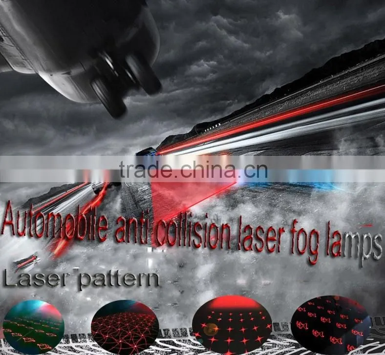 Safey ensure anti Collision Rear-end Car Laser Tail Fog Light Auto Brake Parking Rear Lamp