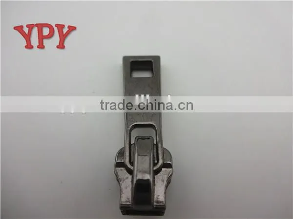 5# gun metal slider with puller
