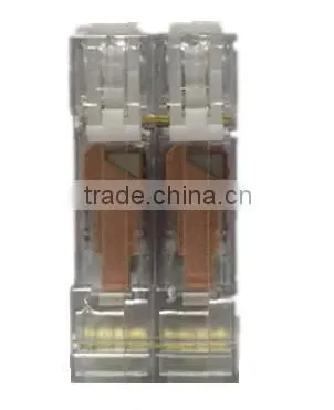 2P mini circuit breaker with transparent cover DZ47-63 40-63A