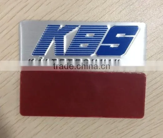 KBS logo aluminum metal sticker