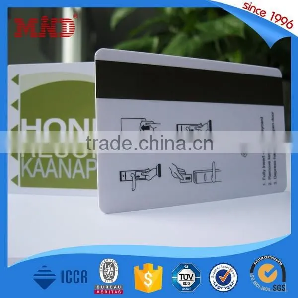 MDH333 China manufacturer plastic pvc hotel magnetic key card