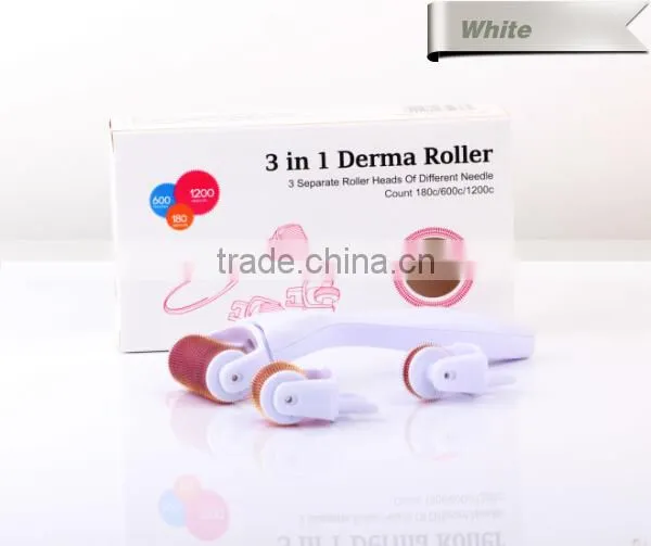 Derma Roller 3 In 1 Kit 3 Replaceable Heads In One Set Dermaroller