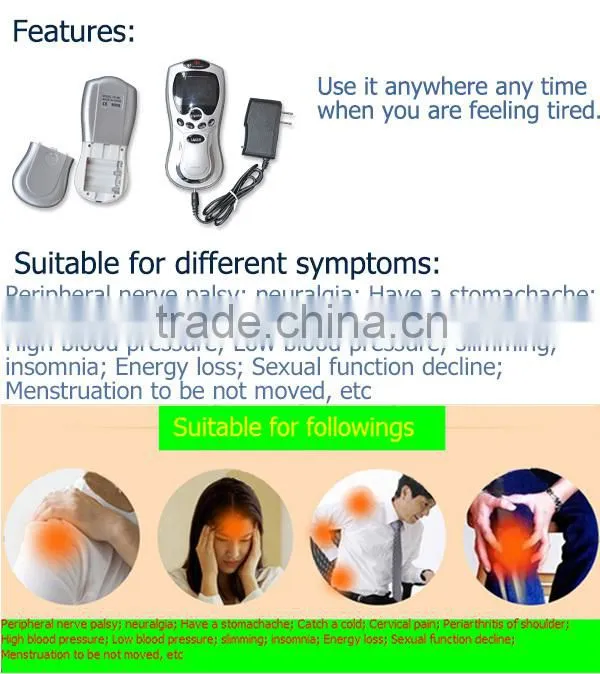 electric portable vibration back pain massage machine