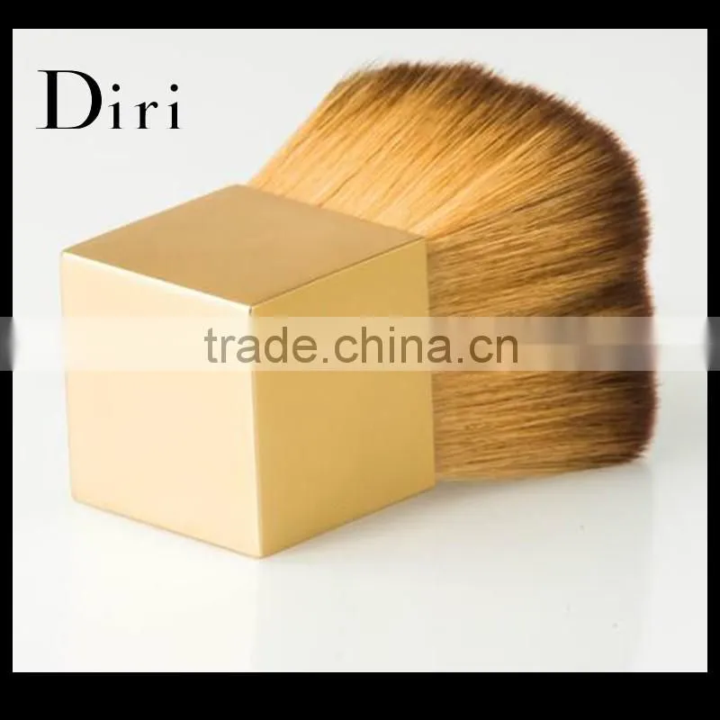 China wholesale square powder kabuki brush gold color brush