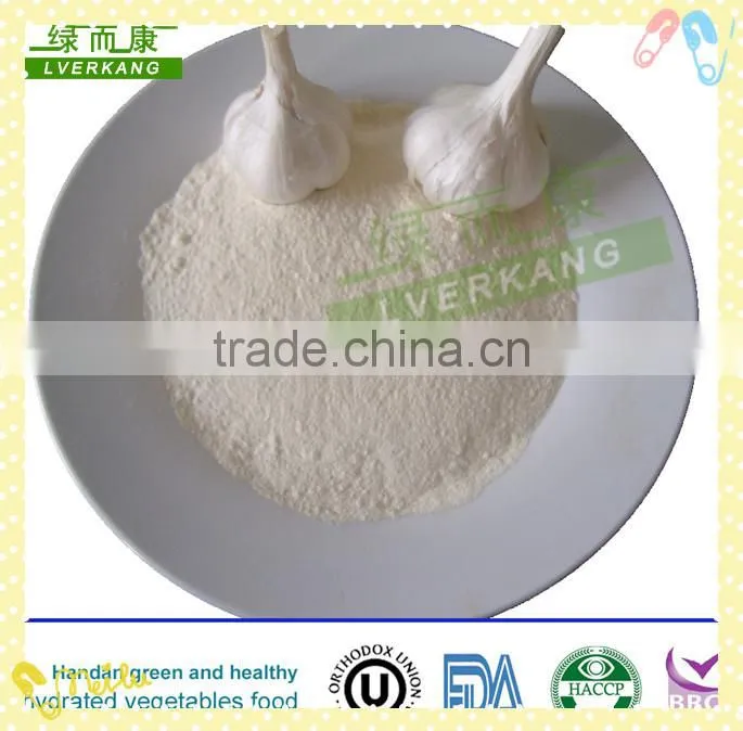 Milk white dried Pure white minced garlic powder from Yongnian, prices of garlic powder
