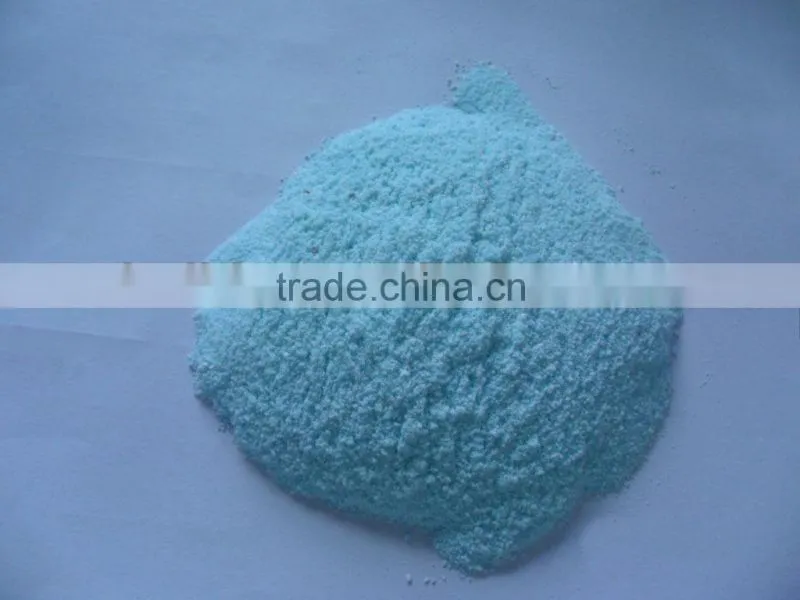 blue industrial detergent powder in bulk package