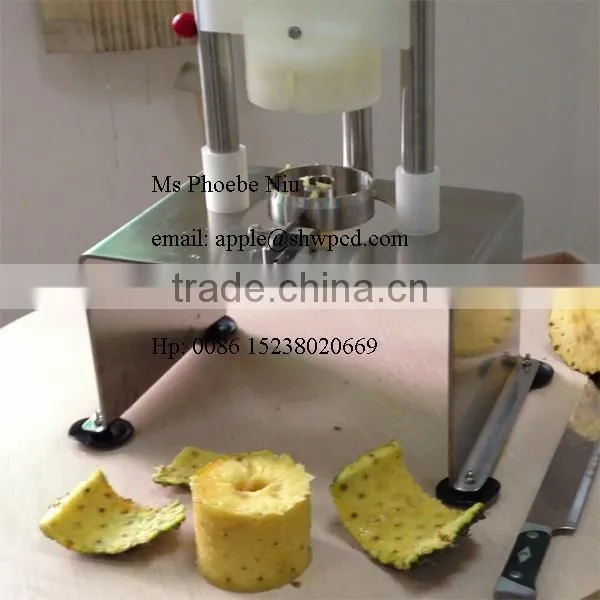 Factory supply 304 stainless steel pineapple peeling coring machine for sale