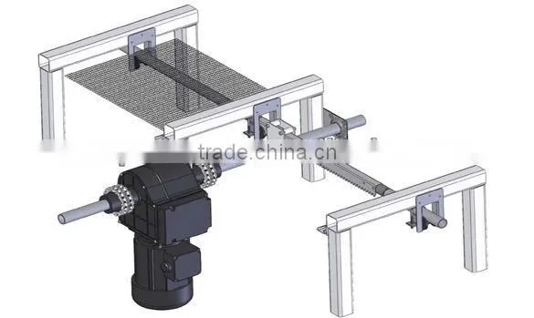 rack and pinion shading system gear motor