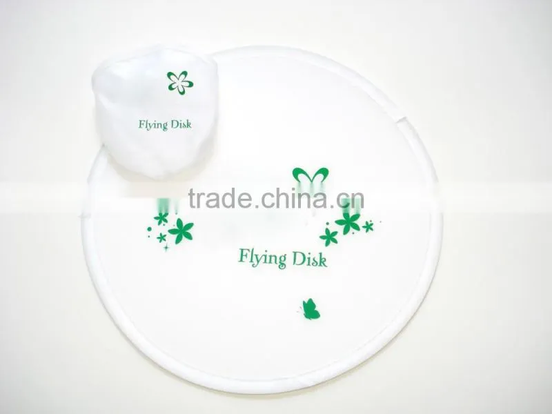 promotion folding cloth frisbee with custom logo
