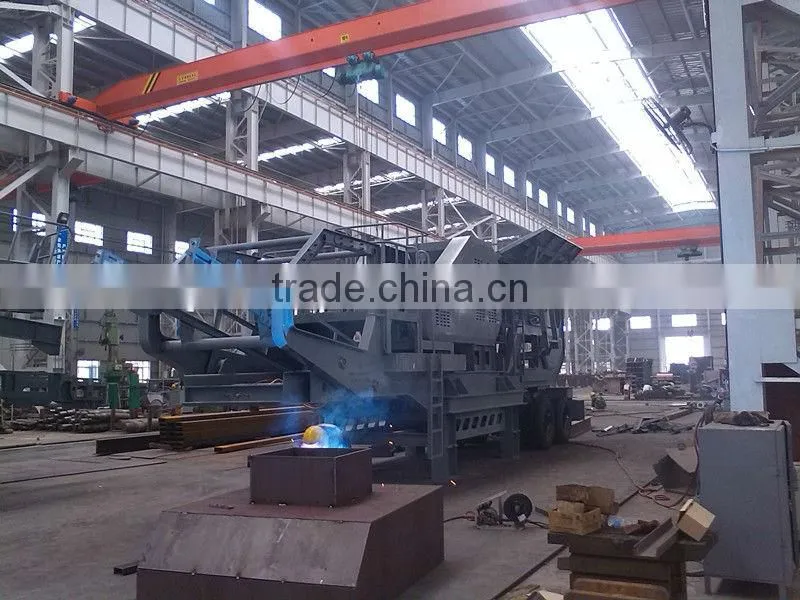 Trailer-Mounted 150-200T/H Mobile Mining Crushing Plant for Sale