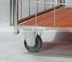 Demountable logistic trolley with plywood base