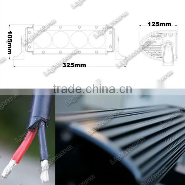 40W Single Row Off Road Light Bar 4 x 10 watt high power CREE LEDs