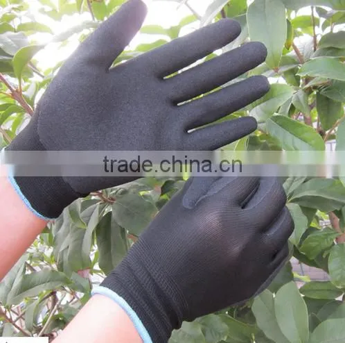 sandy nitrile coated labor protective working glove