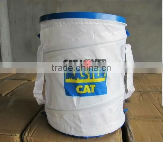 foldable pet food bin collapsible pet food container nylon dog food barrel
