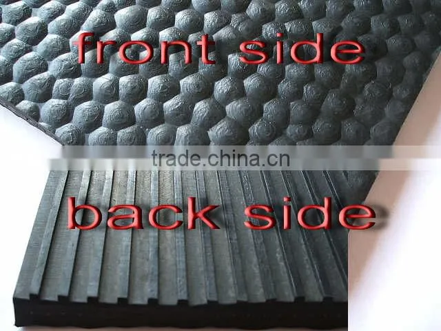 hammer design rubber stable mat with cloth insertion