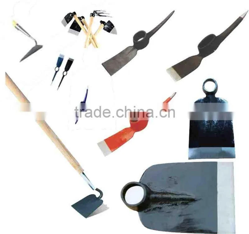 SHOVEL WITH BLACK STEEL HANDLE FARMING TOOL