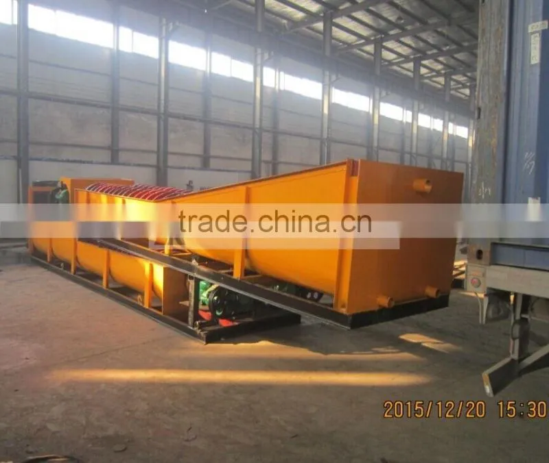 Double spiral stone/ sea sand washer/washing machine with capacity 10-100 T/H