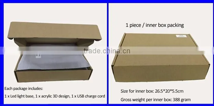 led desk lamp 3d lamp led night light