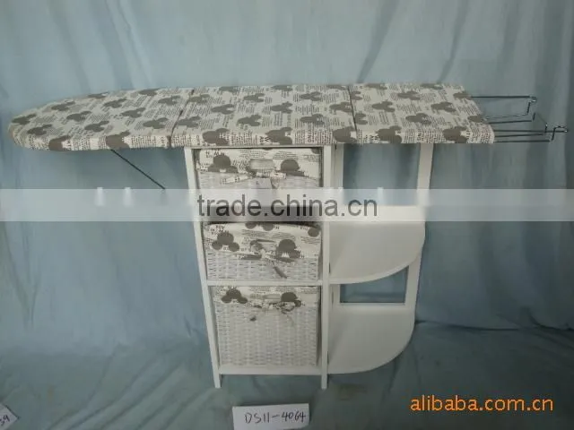 solid wood ironing board with drawers