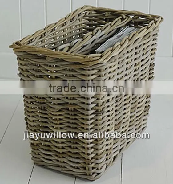 Natural Wicker Magzine CD Baskets wholesale