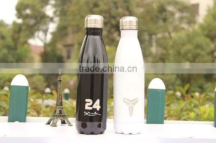 500ml stainless steel skull printing water bottle outdoor sports water bottle