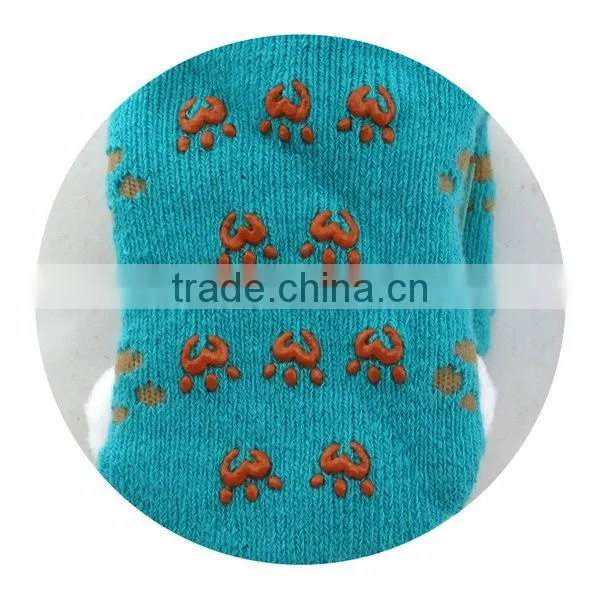 Non-slip cotton cute 3d animal girl's child tube sock