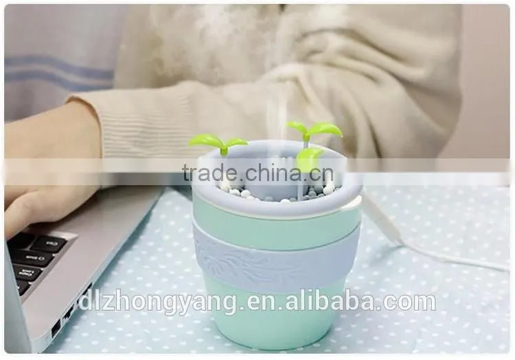Negative ions Desktop decoration mini usb personal plant humidifier