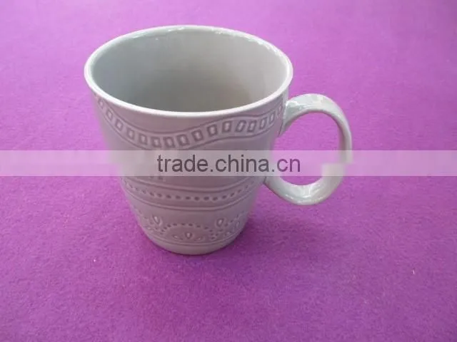 Ceramic Stoneware tall 14/15/16 Oz drinkware cup fancy coffee cups and mugs