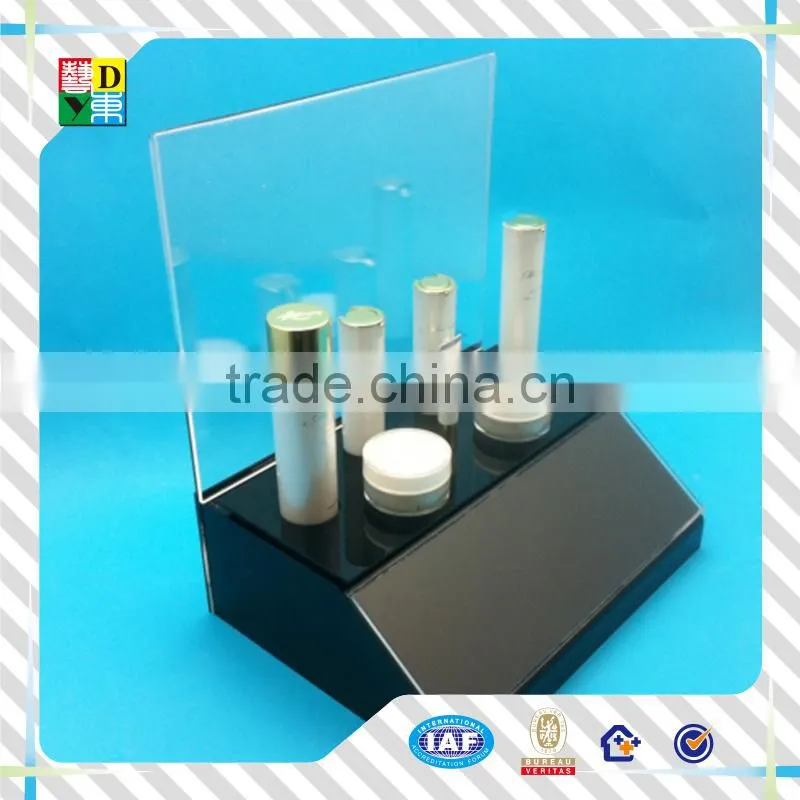 2015modern design acrylic cosmetic display stand/hot selling fashionable acrylic perfume display rack made in China