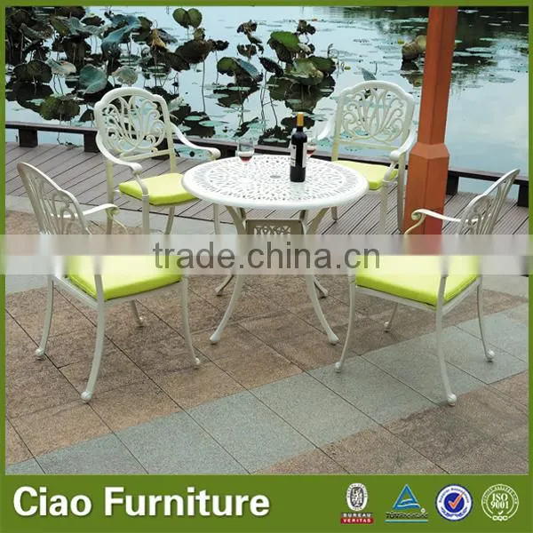 5 Pcs coffee table set outdoor aluminum garden furniture