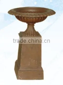 cast iron clay garden flower pot