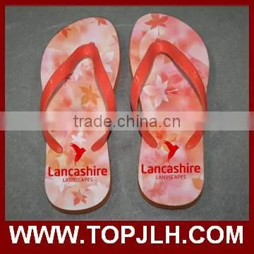 factory hot sell DIY personalized sublimation blank rubber flip flops