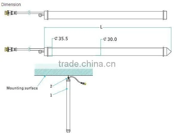 led meteor shower tube lighting for nightclub decor