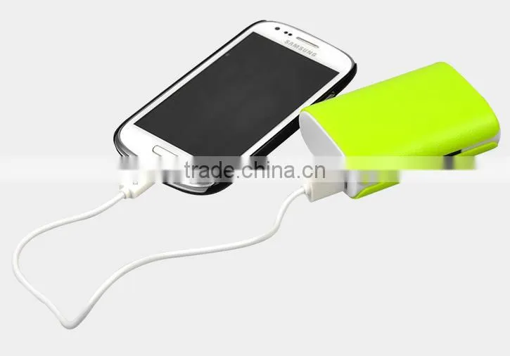 high quality dual usb powerbank portable Mobile Power with led light