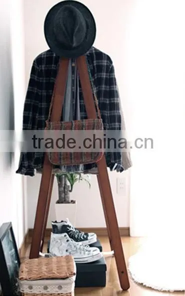 simple wooden coat hanger