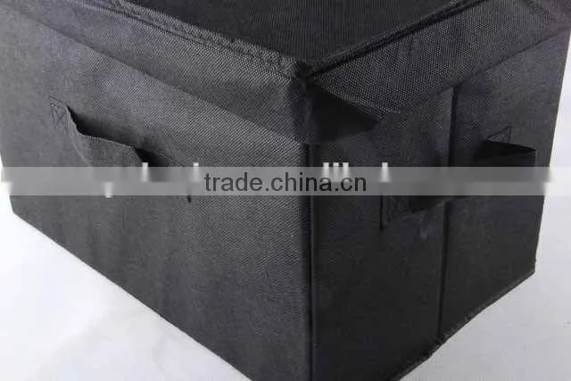 square non-woven box with cover and handle/storage box