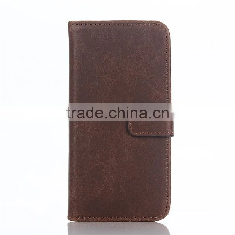 High quality crazy-horse PU card bumper/pocket cell phone case for Iphone