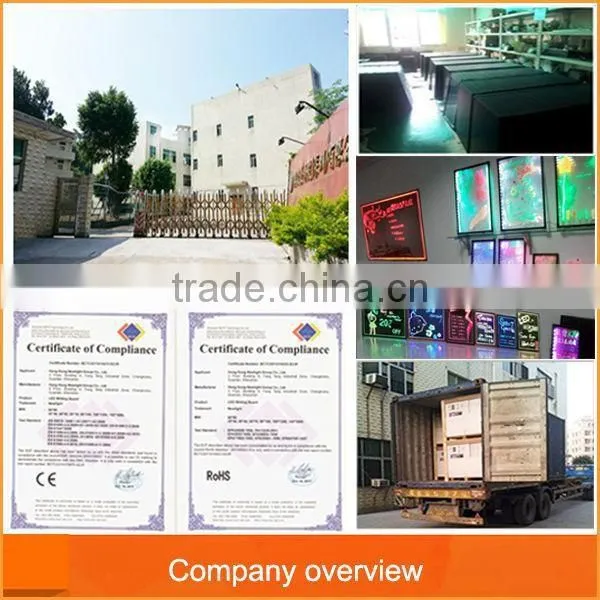 High quality electronic products led writing board led fluorescence writing board with neon color changing