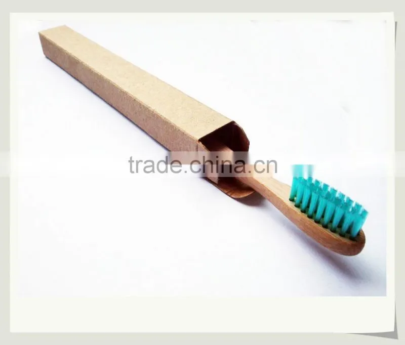 Adult bamboo toothbrush with your own logo for home or travel