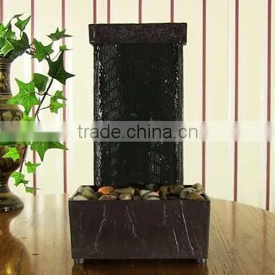 Lighted Stream Tabletop Water Fountain with LED Lights